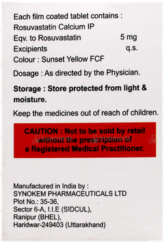 Rosloy 5 Tablet 15 Rosloy 5 Tablet 15